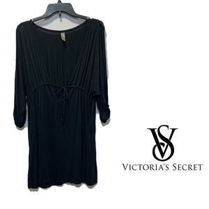 Victoria’s Secret open sleeves V neck tie empire waist slip on cover-up/dress